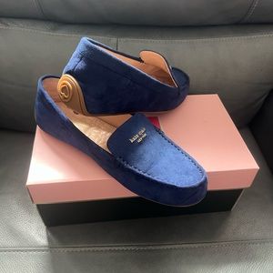 Kate Spade loafers. Blue suede. Brand new condition. Size 9.